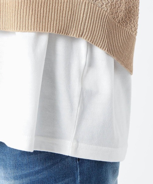 Grand PARK(グランドパーク)の「【セットアイテム】ニットベスト&長袖カットソー(アンサンブル・レディース・ライトブルー/ライトグリーン/ベージュ・FREE)」の10枚目の写真