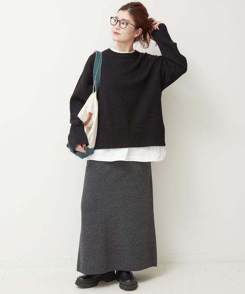 Spick & Span（スピックアンドスパン）の「ウールカシミヤクルーネック