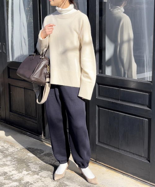 スピックアンドスパン　カシミヤセーター Spick & Span（スピックアンドスパン）の「ウールカシミヤクルーネック