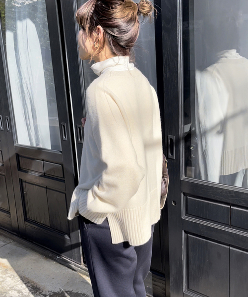 Spick & Span（スピックアンドスパン）の「ウールカシミヤクルーネック
