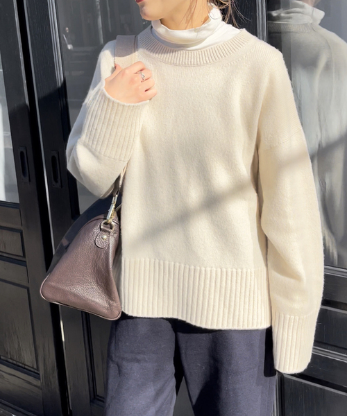 Spick & Span（スピックアンドスパン）の「ウールカシミヤクルーネック