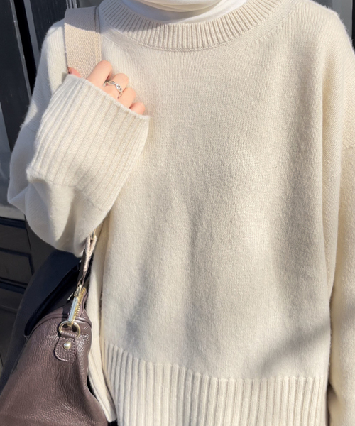 Spick & Span（スピックアンドスパン）の「ウールカシミヤクルーネック