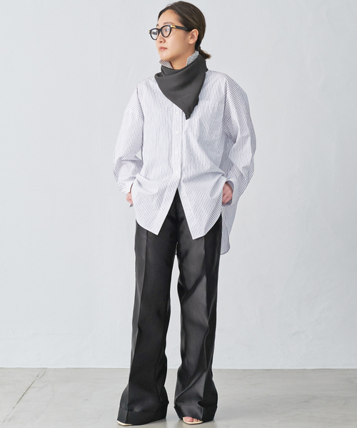 OVAL SQUARE / オーヴァルスクエア】 STRIPE シャツ（シャツ/ブラウス