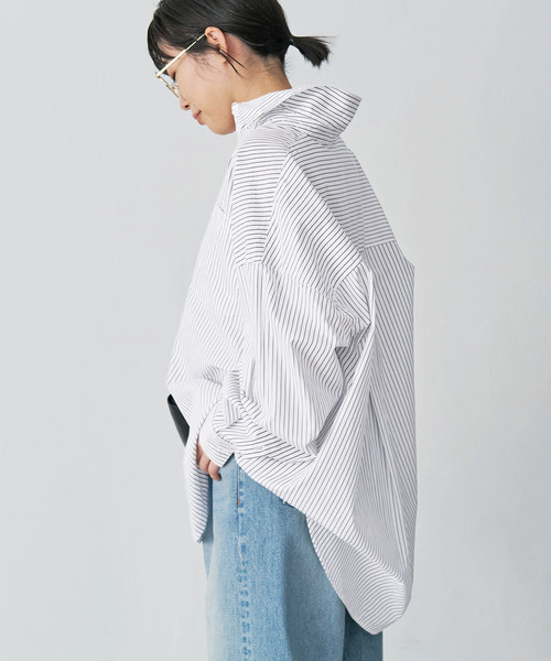 OVAL SQUARE / オーヴァルスクエア】 STRIPE シャツ（シャツ/ブラウス