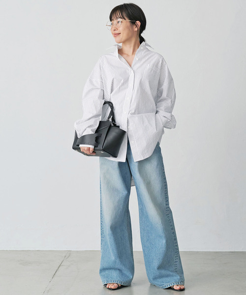 OVAL SQUARE / オーヴァルスクエア】 STRIPE シャツ（シャツ/ブラウス