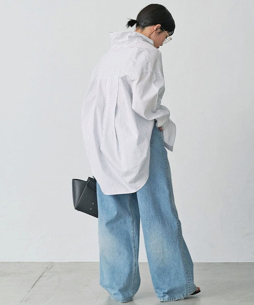 OVAL SQUARE / オーヴァルスクエア】 STRIPE シャツ（シャツ/ブラウス