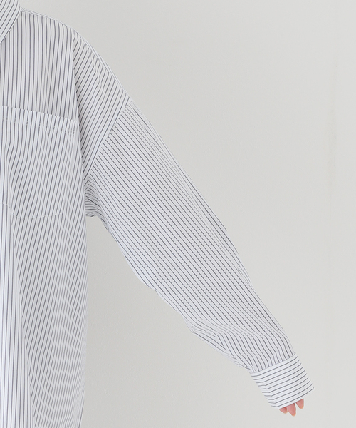 Deuxieme Classe OVAL SQUARE STRIPE シャツ Deuxieme Classe