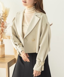 SLURR | キャンディースリーブショート丈トレンチコート(トレンチコート)