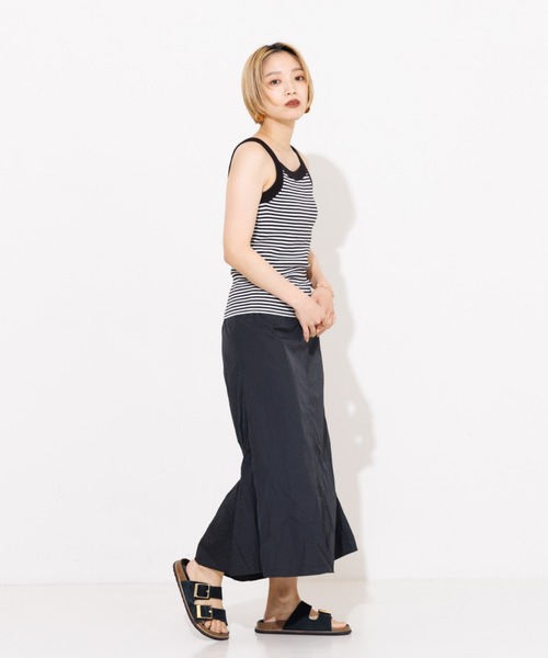 NOMINE（ノミネ）の「カップイン アメスリ ニット タンクトップ（タンクトップ・レディース・ブラウン/ホワイト/オレンジ/ブラック系その他/ブラック系その他2・フリー）」の13枚目の写真