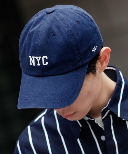 improves（インプローブス）の「NYC 刺しゅう キャップ（キャップ・メンズ・ベージュ/ホワイト/レッド/パープル/ネイビー/ブラック・FREE）」の4枚目の写真