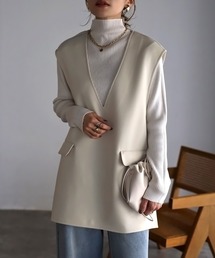 Bonjour Sagan | Vネックプルオーバーベスト(ベスト)