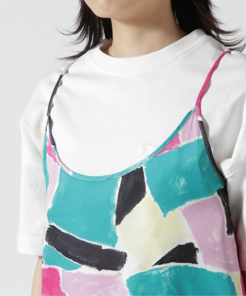 BANANATIME(バナナタイム) CAMISOLE3 STROKES PURPLEGREEN