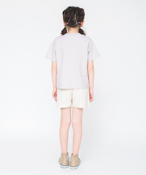 BRANSHES（ブランシェス）の「【爽パン / 綿100％】無地/ボタニカル柄/大花柄/レモン柄パナマ織りショートパンツ（その他パンツ・キッズ・その他/オフホワイト/サックスブルー/グリーン/アイボリー/ブラック/オレンジ/ピンク・150/130/110/100/140/120/160/90）」の10枚目の写真