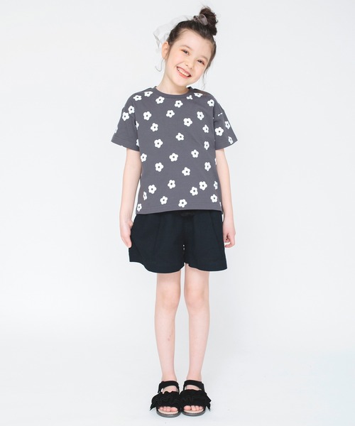 BRANSHES（ブランシェス）の「【爽パン / 綿100％】無地/ボタニカル柄/大花柄/レモン柄パナマ織りショートパンツ（その他パンツ・キッズ・その他/オフホワイト/サックスブルー/グリーン/アイボリー/ブラック/オレンジ/ピンク・150/130/110/100/140/120/160/90）」の17枚目の写真