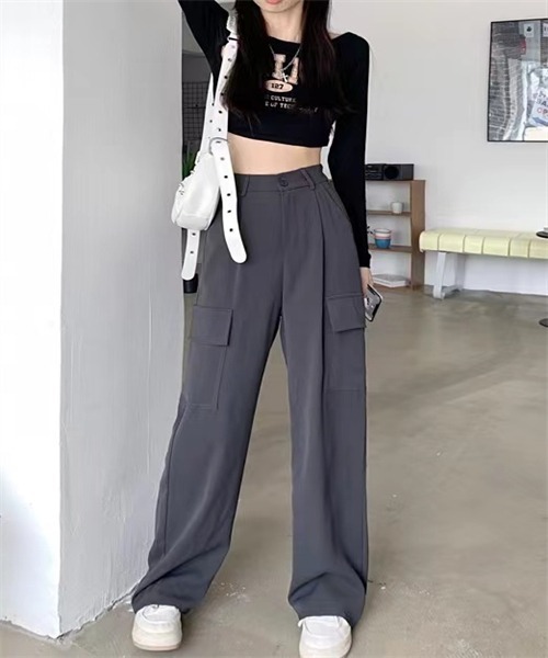 FREE STYLISTS(フリー スタイリスト)の「バックウエスト ワイド パンツ(その他パンツ・レディース・ブラック/グレー/カーキ・S/M/L)」の19枚目の写真