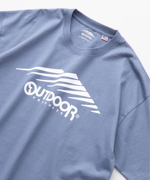 OUTDOOR PRODUCTS(アウトドアプロダクツ)の「【OUTDOOR PRODUCTS/アウトドアプロダクツ】USAコットン ロゴプリント ビッグシルエット Tシャツ(Tシャツ/カットソー・メンズ・チャコールグレー/カーキ/ブラック/ブルー系その他/ホワイト/ブラウン・MEDIUM/LARGE/X-LARGE)」の6枚目の写真