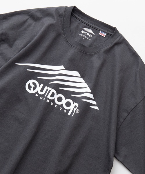 OUTDOOR PRODUCTS(アウトドアプロダクツ)の「【OUTDOOR PRODUCTS/アウトドアプロダクツ】USAコットン ロゴプリント ビッグシルエット Tシャツ(Tシャツ/カットソー・メンズ・チャコールグレー/カーキ/ブラック/ブルー系その他/ホワイト/ブラウン・MEDIUM/LARGE/X-LARGE)」の3枚目の写真