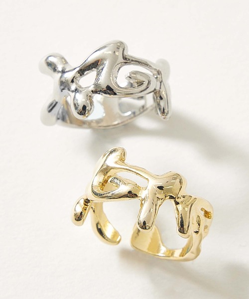 X-girl（エックスガール）の「X-GIRL LOGO RING（リング・レディース・シルバー/ゴールド・ONE SIZE）」の3枚目の写真