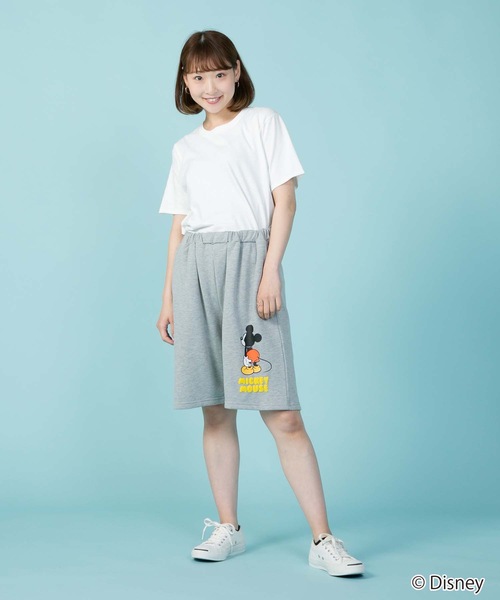 Disney（ディズニー）の「【OUTDOOR PRODUCTS/アウトドアプロダクツ】【DISNEY/ディズニー】 【MICKEY MOUSE/ミッキーマウス】別注 ミニ裏毛 スウェット　ショートパンツ（その他パンツ・メンズ・ブラック/杢グレー・MEDIUM/LARGE/SMALL/X-LARGE）」の4枚目の写真