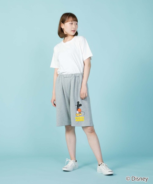 Disney（ディズニー）の「【OUTDOOR PRODUCTS/アウトドアプロダクツ】【DISNEY/ディズニー】 【MICKEY MOUSE/ミッキーマウス】別注 ミニ裏毛 スウェット　ショートパンツ（その他パンツ・メンズ・ブラック/杢グレー・MEDIUM/LARGE/SMALL/X-LARGE）」の5枚目の写真