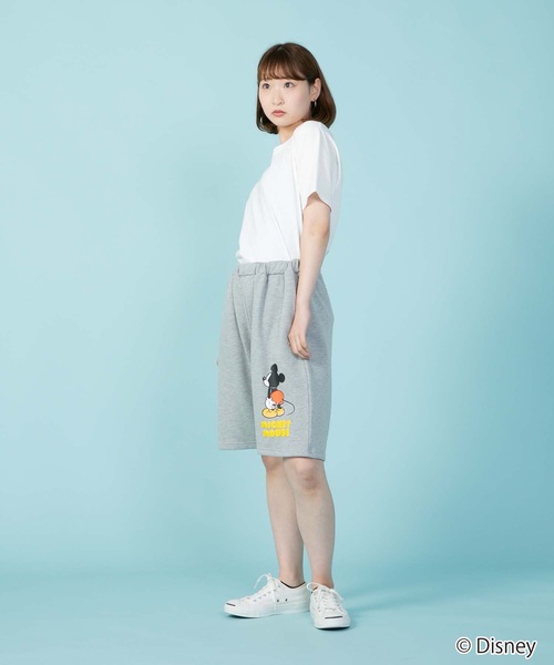 Disney（ディズニー）の「【OUTDOOR PRODUCTS/アウトドアプロダクツ】【DISNEY/ディズニー】 【MICKEY MOUSE/ミッキーマウス】別注 ミニ裏毛 スウェット　ショートパンツ（その他パンツ・メンズ・ブラック/杢グレー・MEDIUM/LARGE/SMALL/X-LARGE）」の7枚目の写真