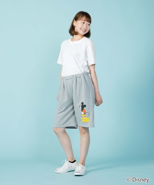 Disney（ディズニー）の「【OUTDOOR PRODUCTS/アウトドアプロダクツ】【DISNEY/ディズニー】 【MICKEY MOUSE/ミッキーマウス】別注 ミニ裏毛 スウェット　ショートパンツ（その他パンツ・メンズ・ブラック/杢グレー・MEDIUM/LARGE/SMALL/X-LARGE）」の8枚目の写真
