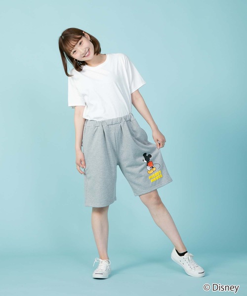 Disney（ディズニー）の「【OUTDOOR PRODUCTS/アウトドアプロダクツ】【DISNEY/ディズニー】 【MICKEY MOUSE/ミッキーマウス】別注 ミニ裏毛 スウェット　ショートパンツ（その他パンツ・メンズ・ブラック/杢グレー・MEDIUM/LARGE/SMALL/X-LARGE）」の9枚目の写真