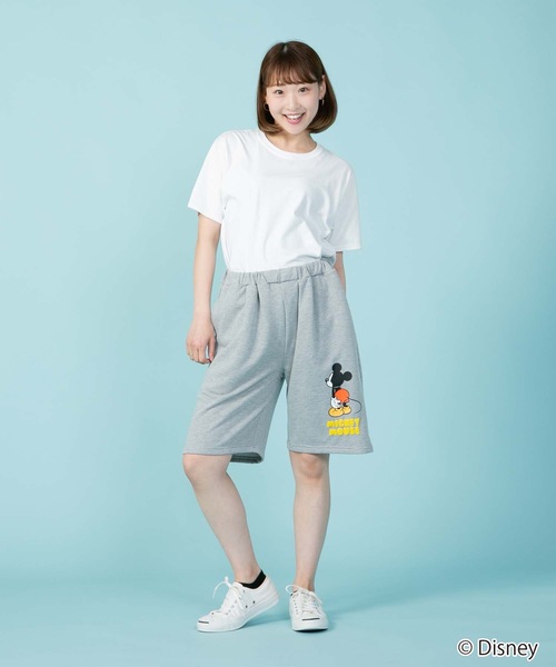 Disney（ディズニー）の「【OUTDOOR PRODUCTS/アウトドアプロダクツ】【DISNEY/ディズニー】 【MICKEY MOUSE/ミッキーマウス】別注 ミニ裏毛 スウェット　ショートパンツ（その他パンツ・メンズ・ブラック/杢グレー・MEDIUM/LARGE/SMALL/X-LARGE）」の15枚目の写真