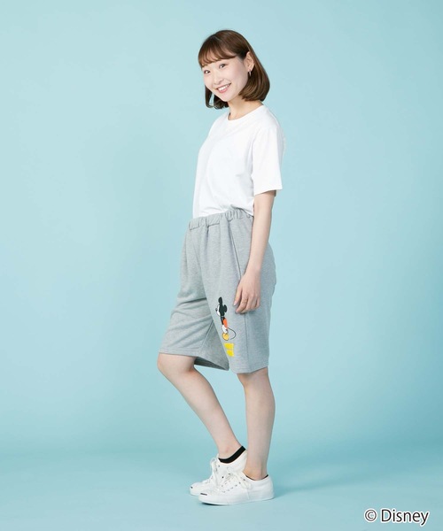 Disney（ディズニー）の「【OUTDOOR PRODUCTS/アウトドアプロダクツ】【DISNEY/ディズニー】 【MICKEY MOUSE/ミッキーマウス】別注 ミニ裏毛 スウェット　ショートパンツ（その他パンツ・メンズ・ブラック/杢グレー・MEDIUM/LARGE/SMALL/X-LARGE）」の16枚目の写真