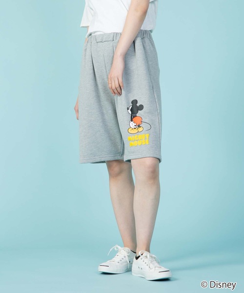 Disney（ディズニー）の「【OUTDOOR PRODUCTS/アウトドアプロダクツ】【DISNEY/ディズニー】 【MICKEY MOUSE/ミッキーマウス】別注 ミニ裏毛 スウェット　ショートパンツ（その他パンツ・メンズ・ブラック/杢グレー・MEDIUM/LARGE/SMALL/X-LARGE）」の20枚目の写真