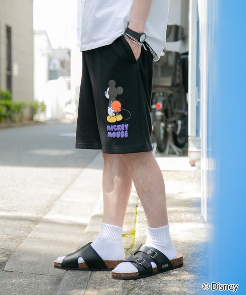 Disney（ディズニー）の「【OUTDOOR PRODUCTS/アウトドアプロダクツ】【DISNEY/ディズニー】 【MICKEY MOUSE/ミッキーマウス】別注 ミニ裏毛 スウェット　ショートパンツ（その他パンツ・メンズ・ブラック/杢グレー・MEDIUM/LARGE/SMALL/X-LARGE）」の12枚目の写真