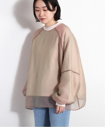 cepo | オーガンジーレイヤードトップス(Tシャツ/カットソー)