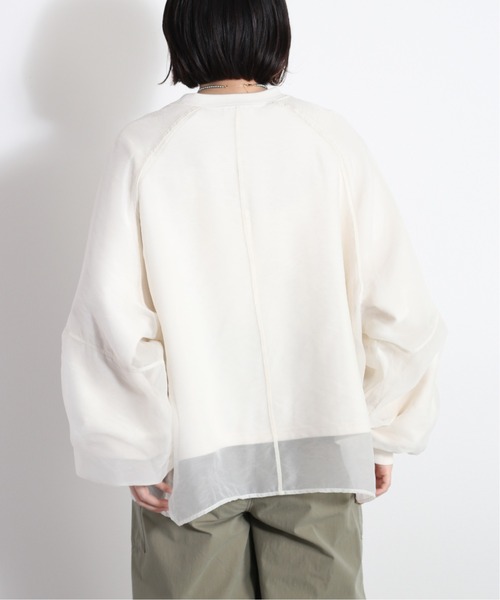 cepo（セポ）の「オーガンジーレイヤードトップス（Tシャツ/カットソー・レディース・オフホワイト/ホワイト/ミント・FREE）」の9枚目の写真