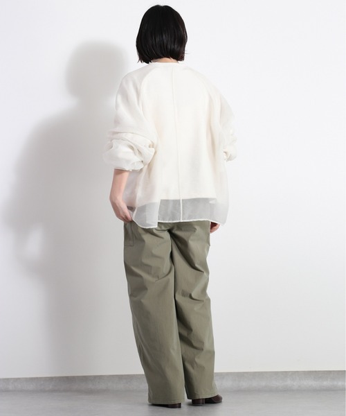 cepo（セポ）の「オーガンジーレイヤードトップス（Tシャツ/カットソー・レディース・オフホワイト/ホワイト/ミント・FREE）」の13枚目の写真