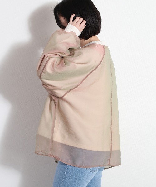 cepo（セポ）の「オーガンジーレイヤードトップス（Tシャツ/カットソー・レディース・オフホワイト/ホワイト/ミント・FREE）」の18枚目の写真