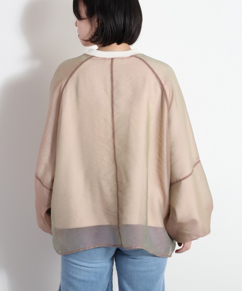 cepo（セポ）の「オーガンジーレイヤードトップス（Tシャツ/カットソー・レディース・オフホワイト/ホワイト/ミント・FREE）」の16枚目の写真