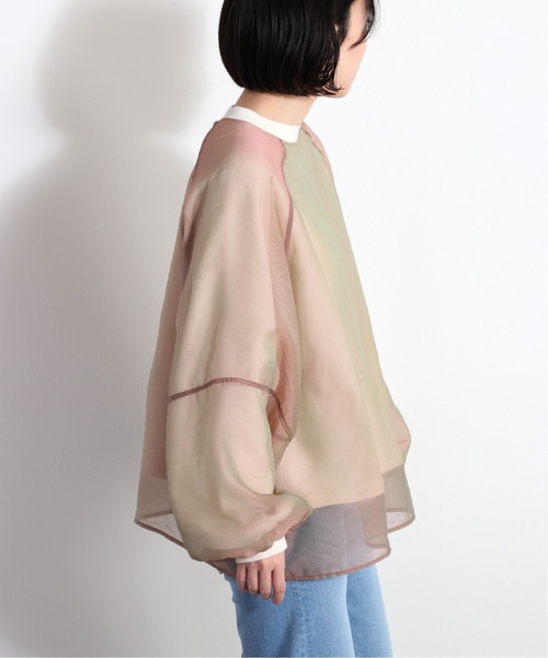 cepo（セポ）の「オーガンジーレイヤードトップス（Tシャツ/カットソー・レディース・オフホワイト/ホワイト/ミント・FREE）」の15枚目の写真