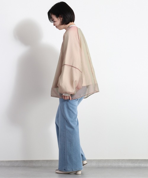 cepo（セポ）の「オーガンジーレイヤードトップス（Tシャツ/カットソー・レディース・オフホワイト/ホワイト/ミント・FREE）」の22枚目の写真