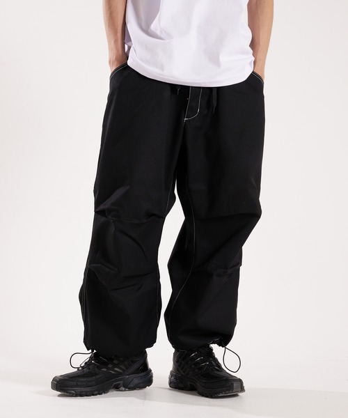 Dickies(ディッキーズ)の「Dickies DRAWSTRING WIDE BALOON PANT/ドローストリング ワイド バルーン パンツ(その他パンツ・メンズ・ブラック/ホワイト/イエロー/ブルー・M/L/XL)」の3枚目の写真