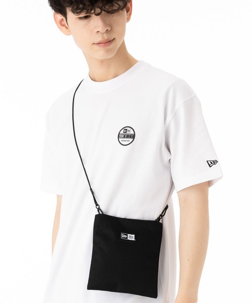 NEW ERA（ニューエラ）の「ニューエラ フラット ネックポーチ ショルダーBAG（ショルダーバッグ・メンズ・ブラック/ベージュ・FREE）」の9枚目の写真