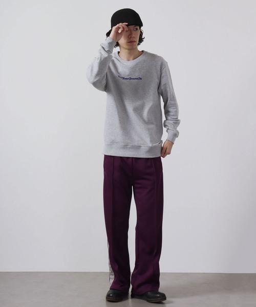 MODISH GAZE(モディシュガゼ)の「MODISH GAZE 裏毛スウェット ハートロゴ発泡プリント(スウェット・メンズ・グリーン/ブラック/杢グレー/オートミール・L/M/LL)」の9枚目の写真