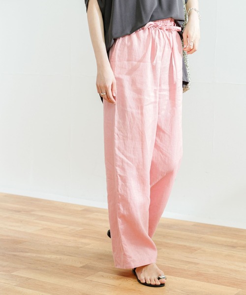 一度のみ着用 美品 ito fukuoka リネン パンツ(ピンク) 一度のみ着用 美品 ito fukuoka リネン パンツ(ピンク) - メルカリ