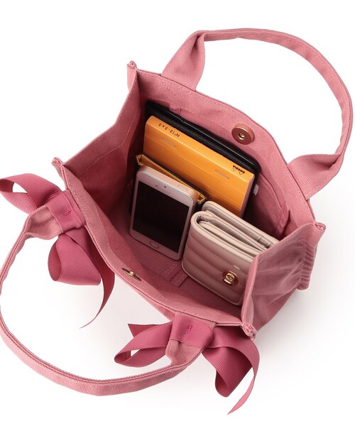 couture brooch（クチュールブローチ）の「ミニトートバッグ（トートバッグ・レディース・アイボリー/ブラック/ピンク系・00）」の14枚目の写真