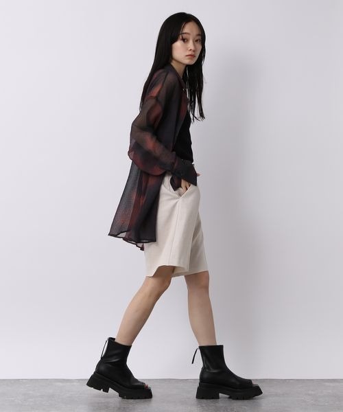 メルべページ JEANASIS（ジーナシス）の「ボカシエンボスシアーシャツ/198846