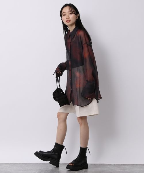 JEANASIS（ジーナシス）の「ボカシエンボスシアーシャツ/198846