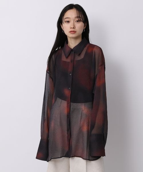 JEANASIS（ジーナシス）の「ボカシエンボスシアーシャツ/198846