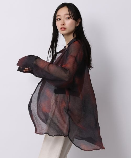 JEANASIS（ジーナシス）の「ボカシエンボスシアーシャツ/198846