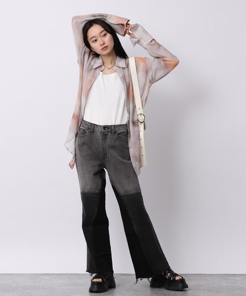 JEANASIS（ジーナシス）の「ボカシエンボスシアーシャツ/198846