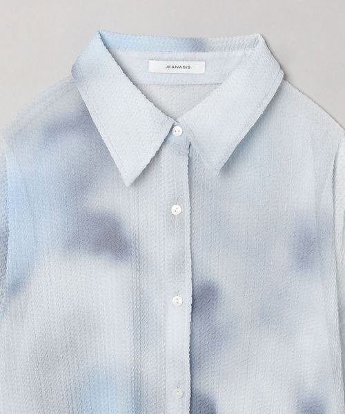 メルべページ JEANASIS（ジーナシス）の「ボカシエンボスシアーシャツ/198846