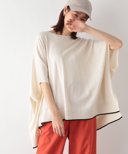 GLOBAL WORK（グローバルワーク）の「洗えるサラサラポンチョベスト/177848（ベスト・レディース・ブラック/アイボリー/グレイッシュベージュ・FREE）」の17枚目の写真